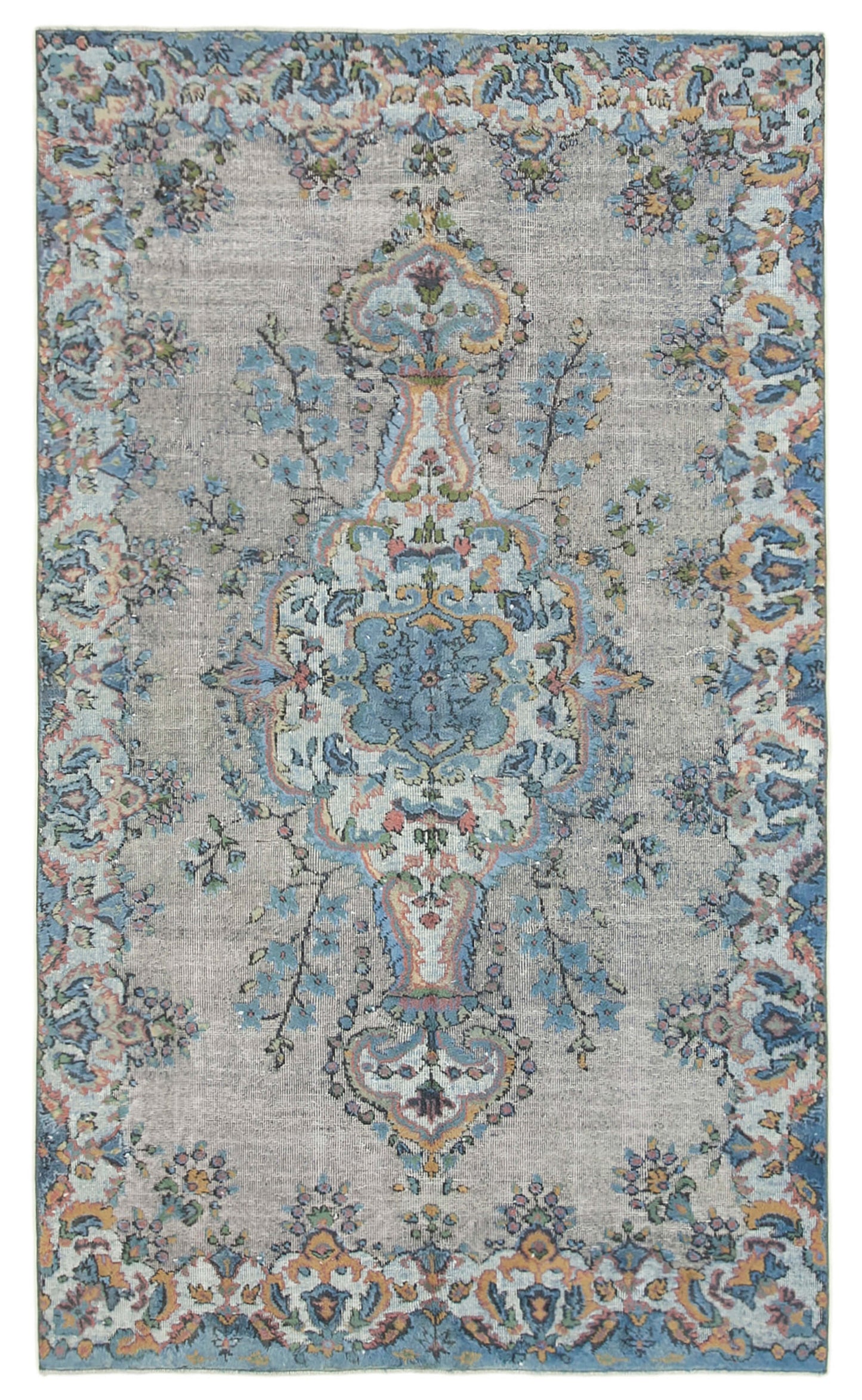 5x9 Blue Over Dyed Rug - 25566