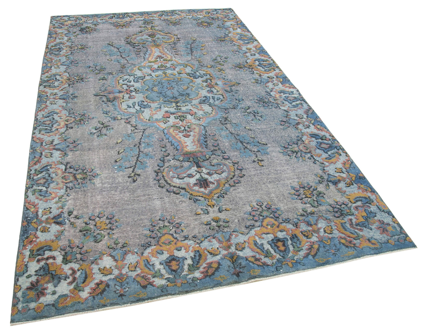 5x9 Blue Over Dyed Rug - 25566