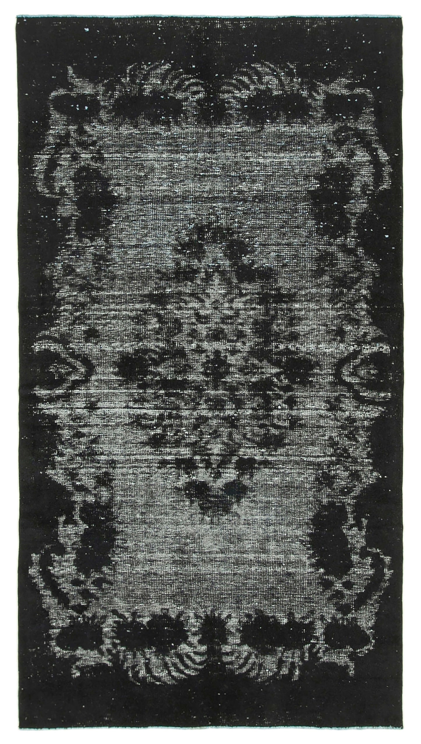5x9 Black Over Dyed Rug - 25571