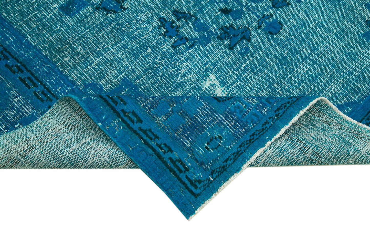 7x10 Turquoise Over Dyed Rug - 25609