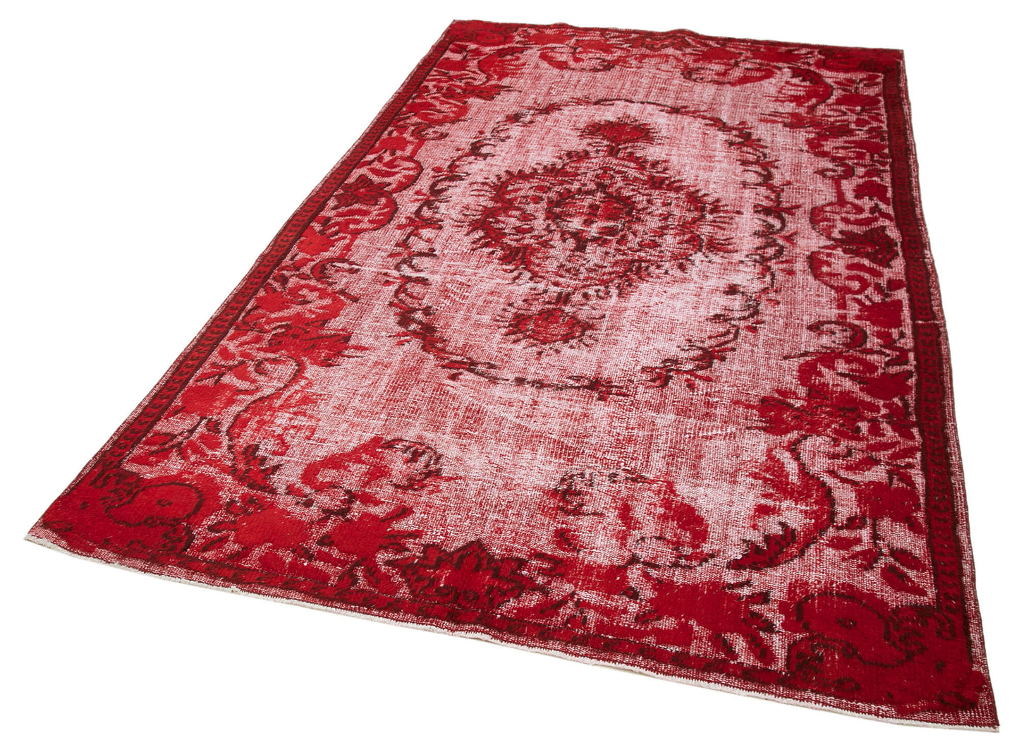 5x9 Red Over Dyed Rug - 25614