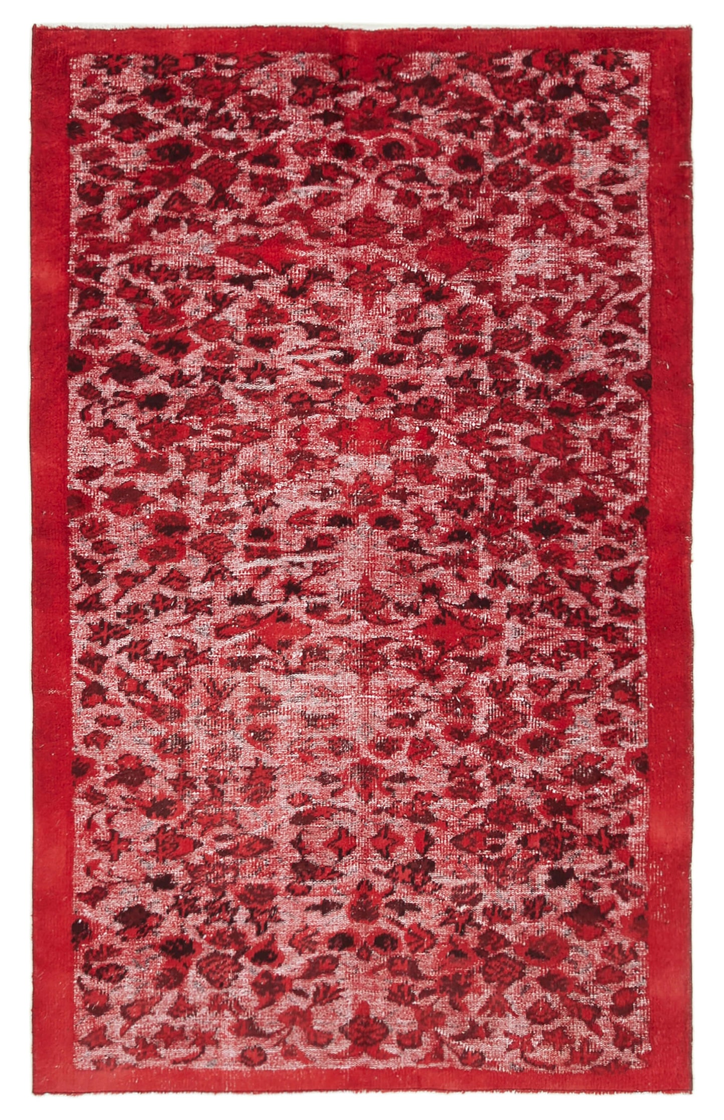 5x8 Red Over Dyed Rug - 25616