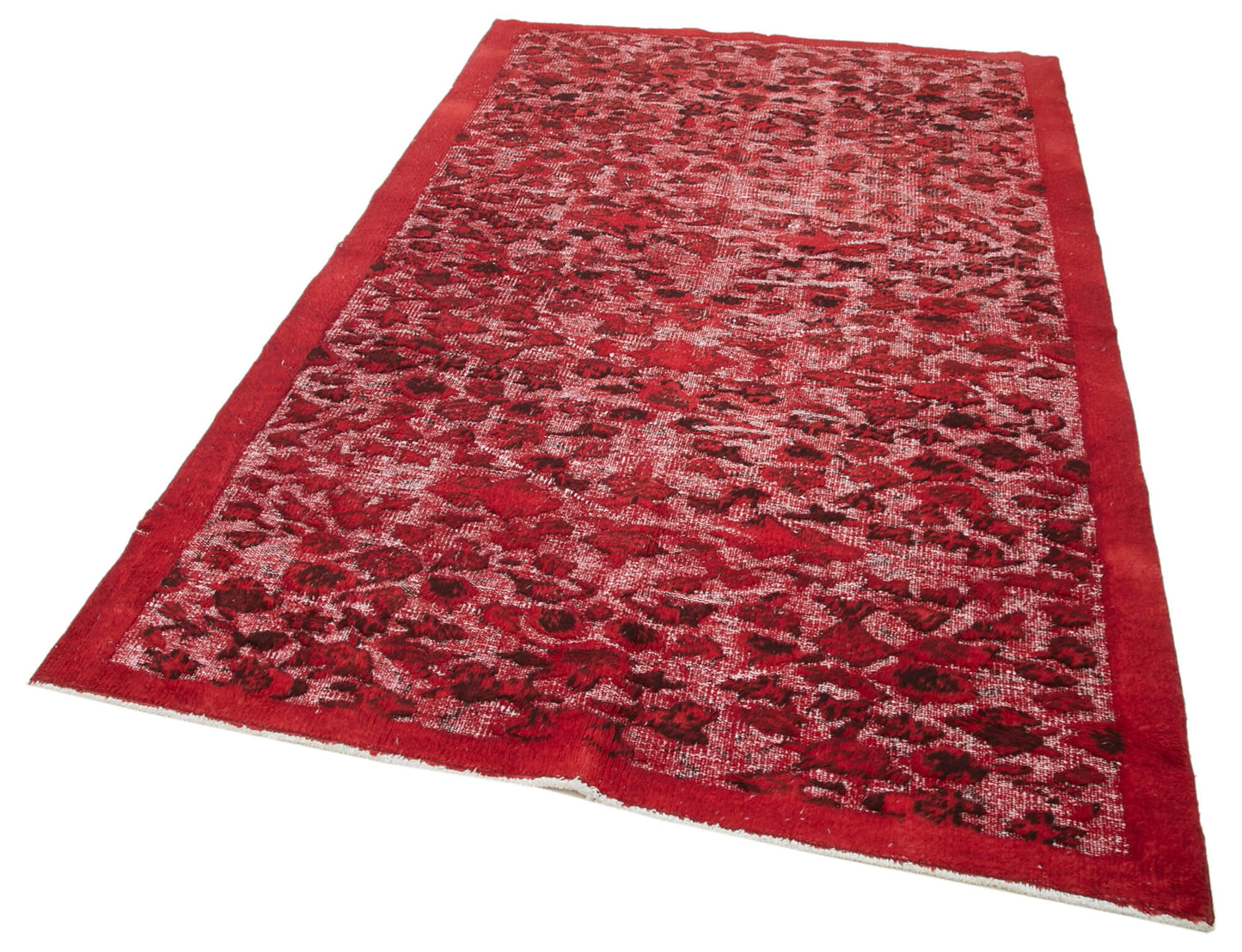 5x8 Red Over Dyed Rug - 25616