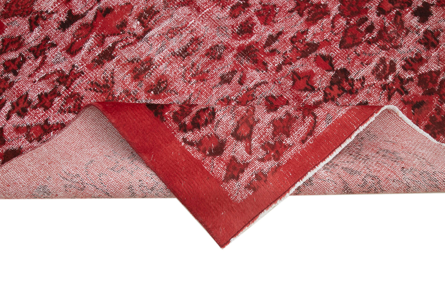 5x8 Red Over Dyed Rug - 25616