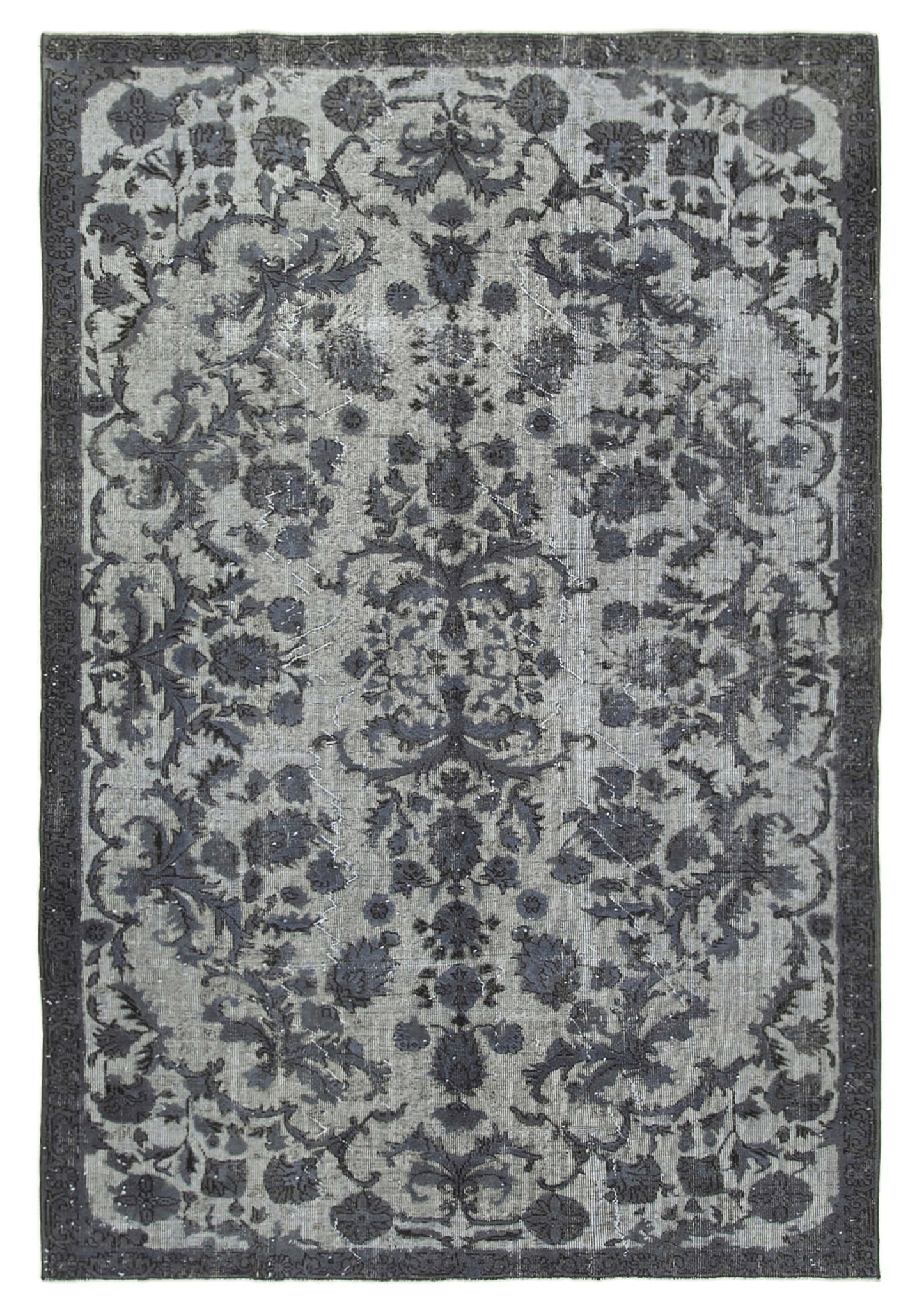 6x9 Grey Over Dyed Rug - 25618
