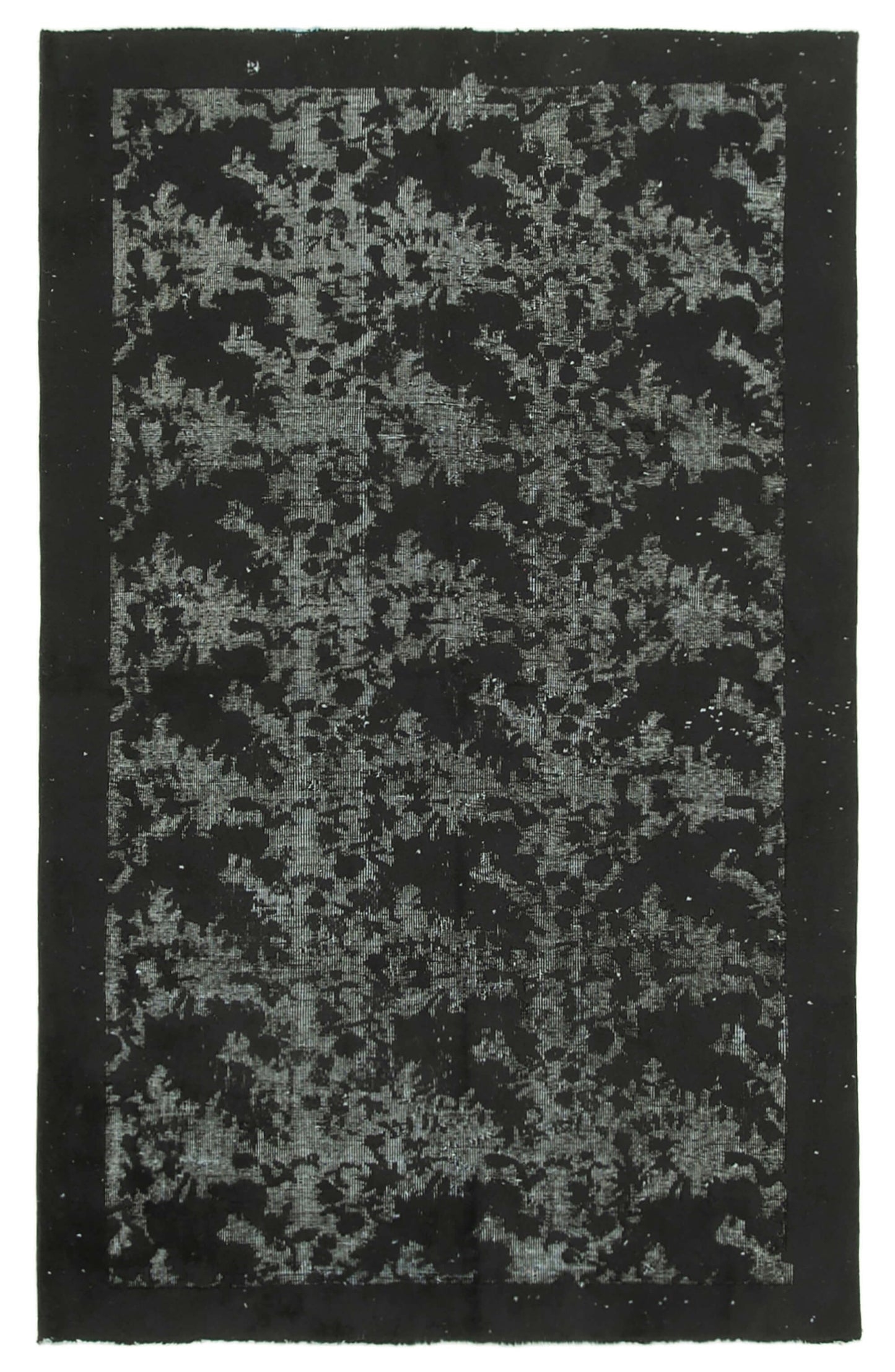5x8 Black Over Dyed Rug - 25619