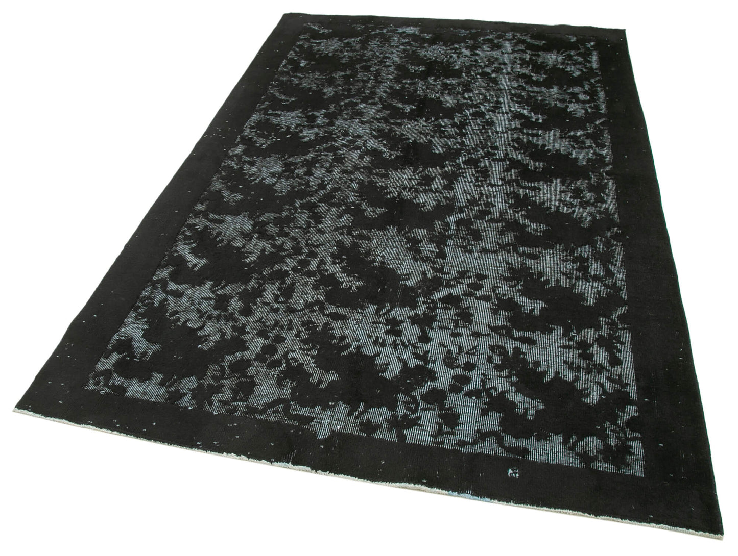 5x8 Black Over Dyed Rug - 25619