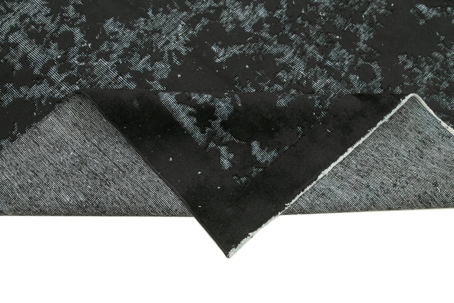 5x8 Black Over Dyed Rug - 25619