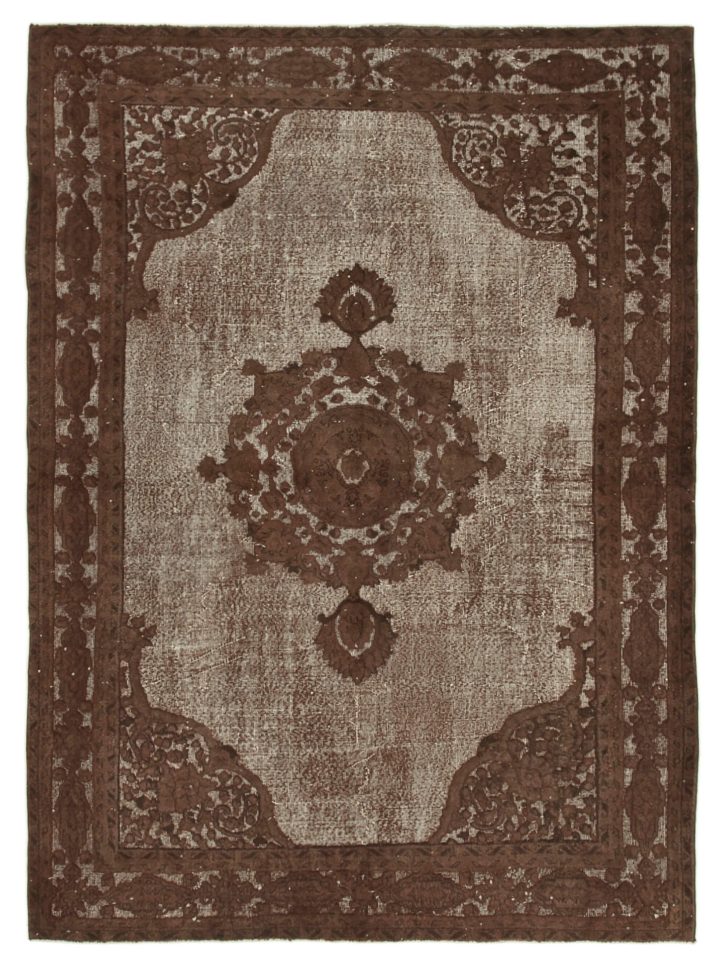 7x10 Brown Over Dyed Rug - 25626