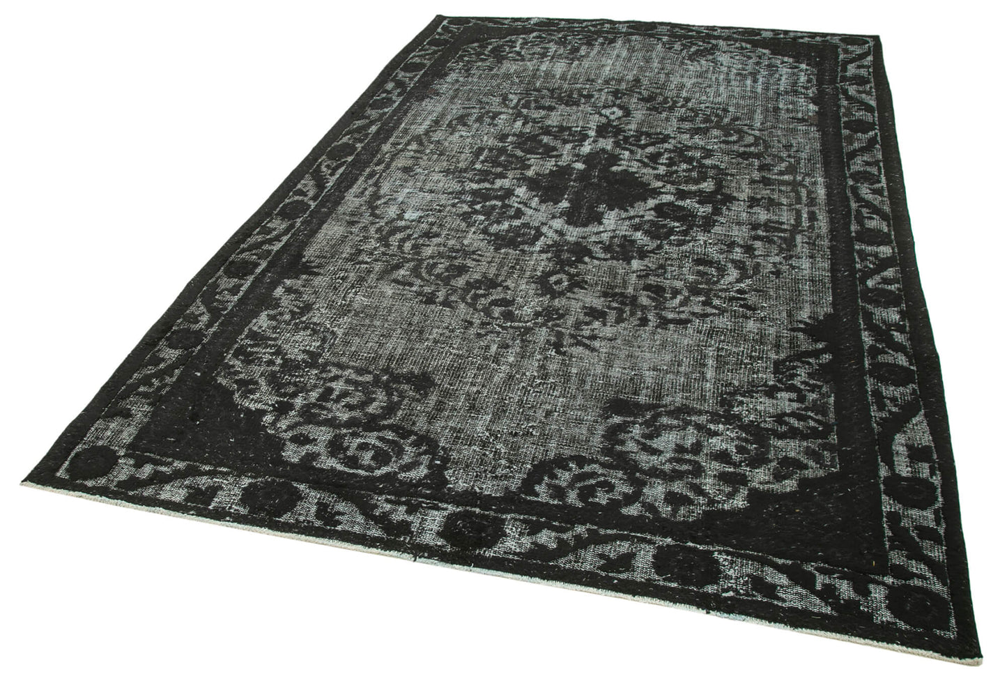 6x10 Black Over Dyed Rug - 25631