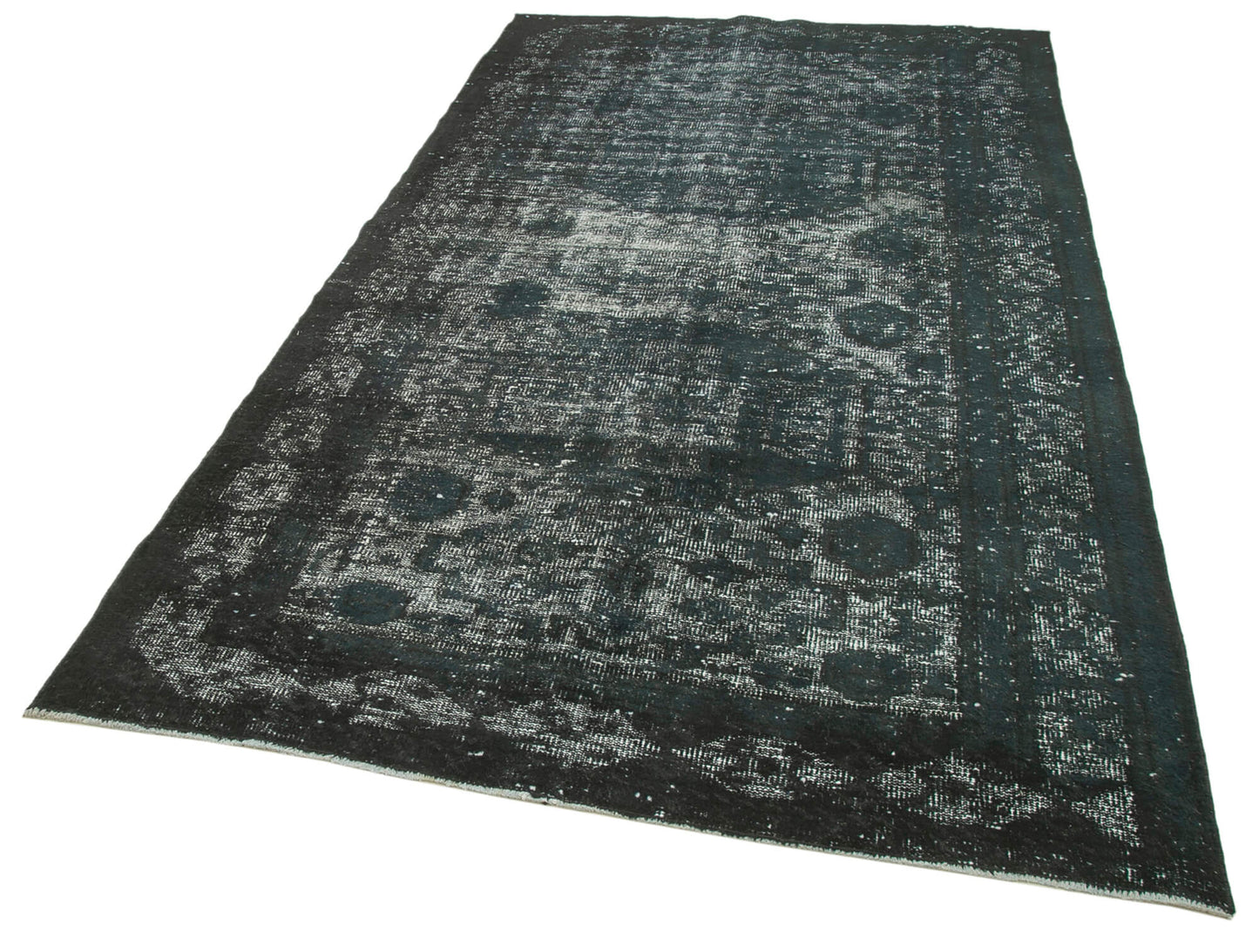5x9 Black Over Dyed Rug - 25645
