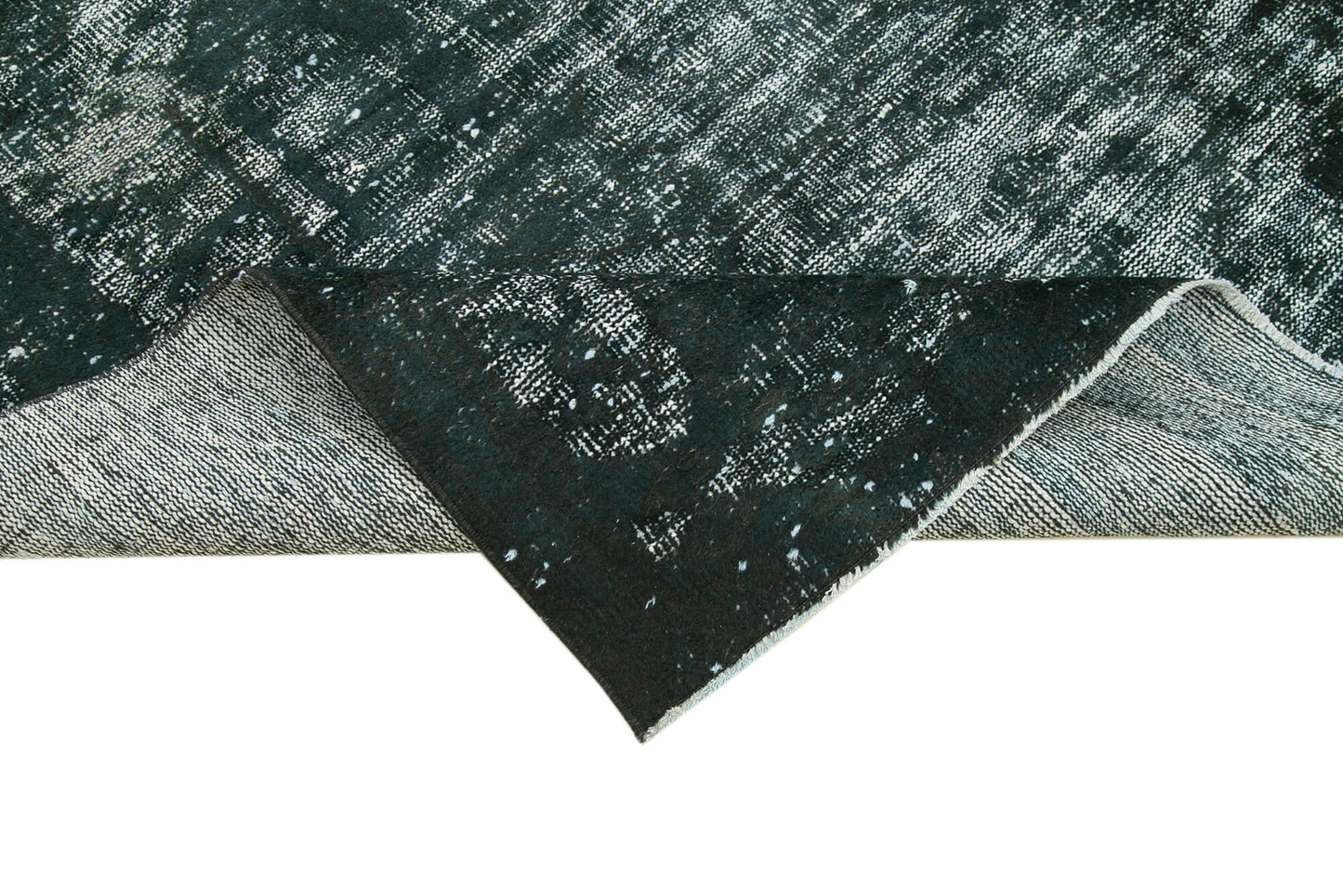 5x9 Black Over Dyed Rug - 25645