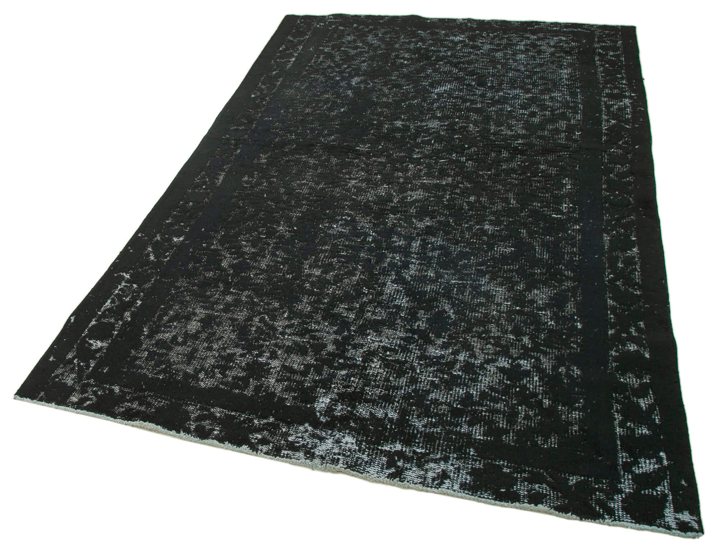5x8 Black Over Dyed Rug - 25646