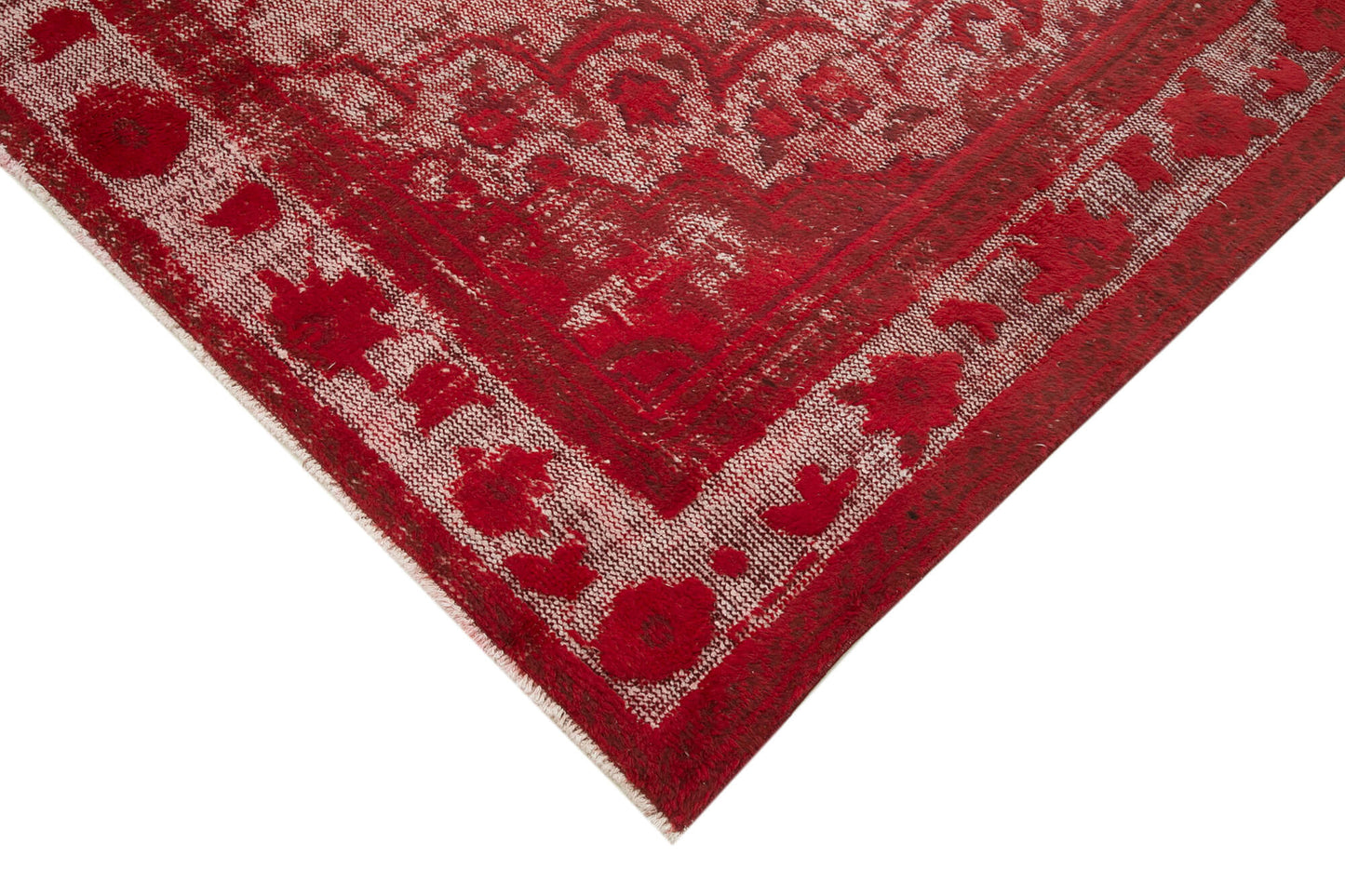 7x11 Red Over Dyed Rug - 25656
