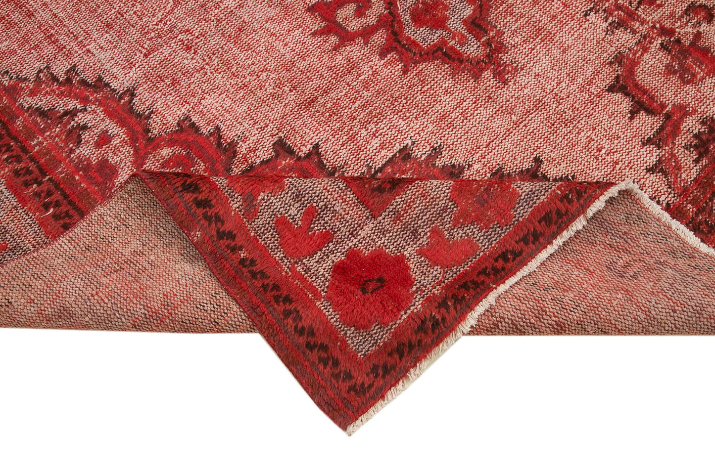 7x11 Red Over Dyed Rug - 25656