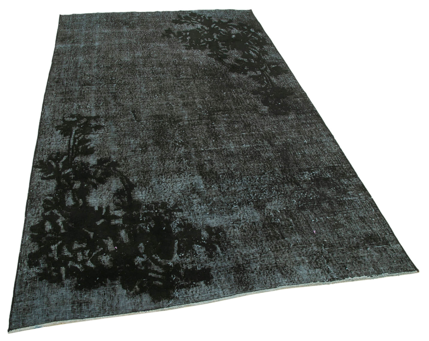 5x8 Black Over Dyed Rug - 25659
