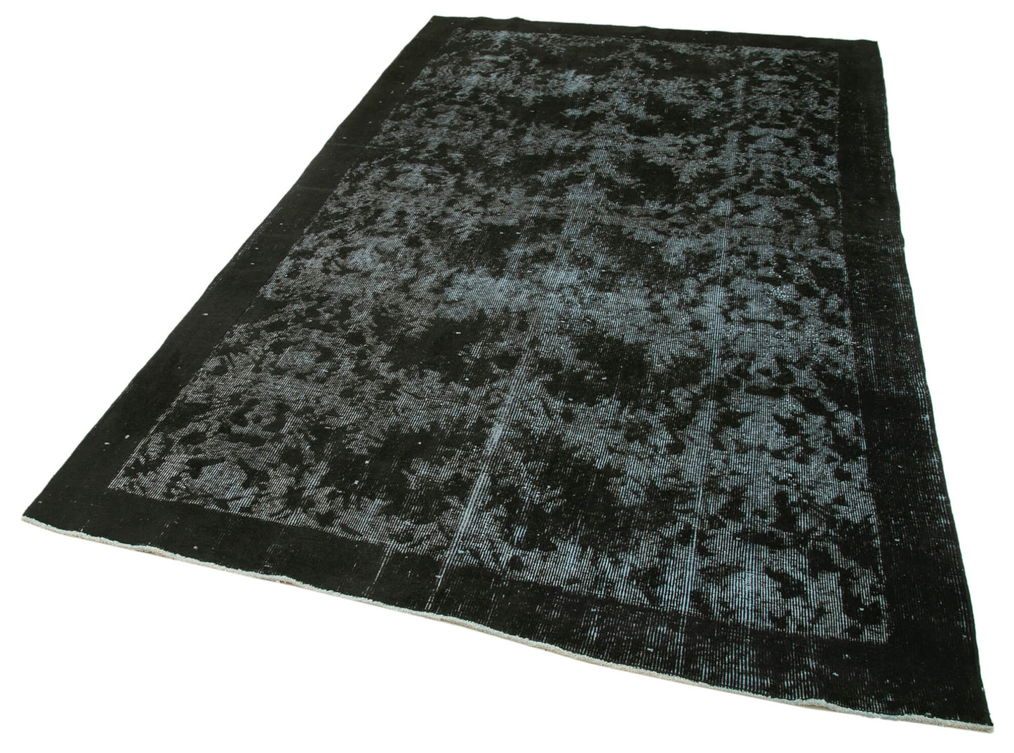 5x9 Black Over Dyed Rug - 25662