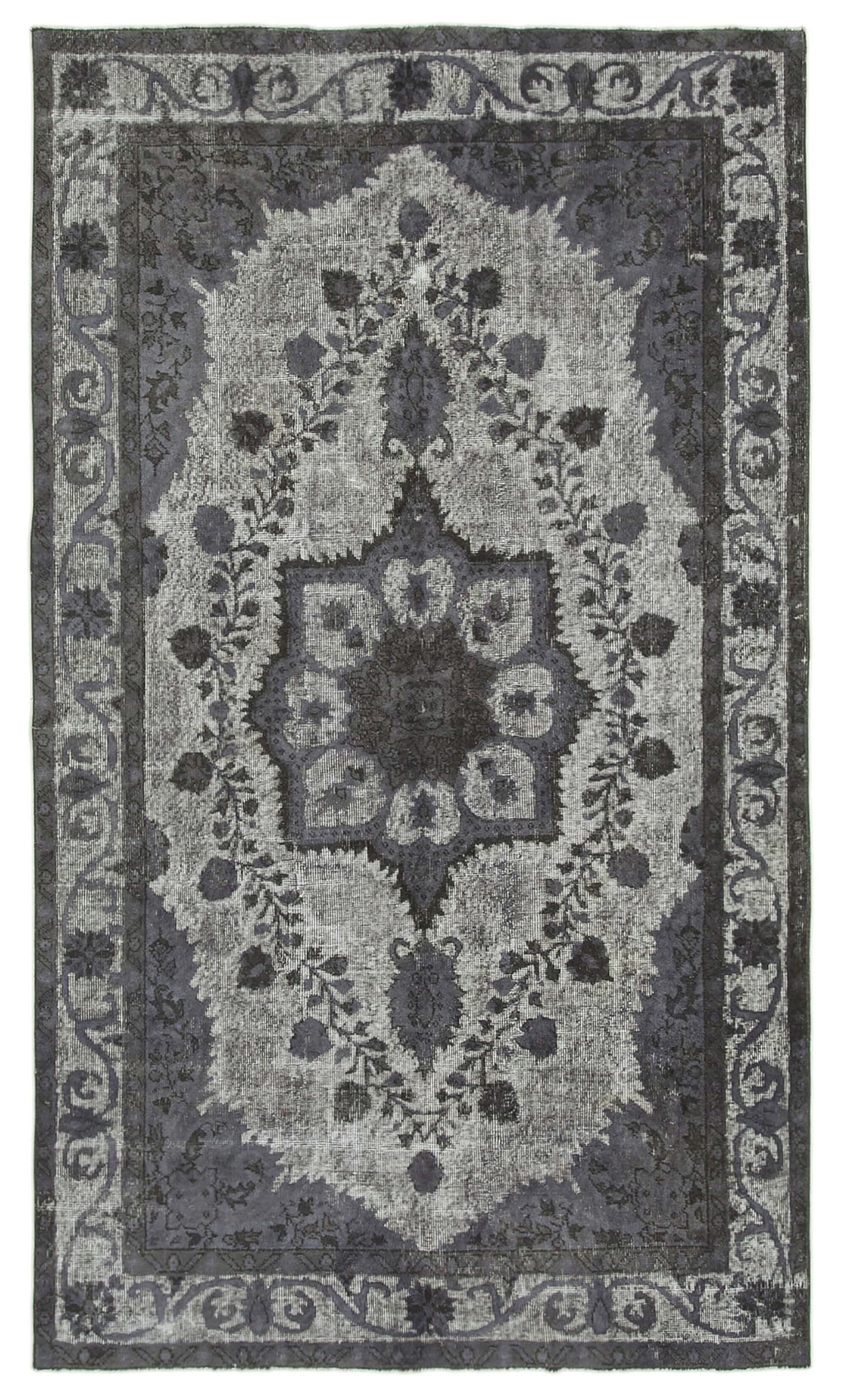 5x9 Grey Over Dyed Rug - 25671