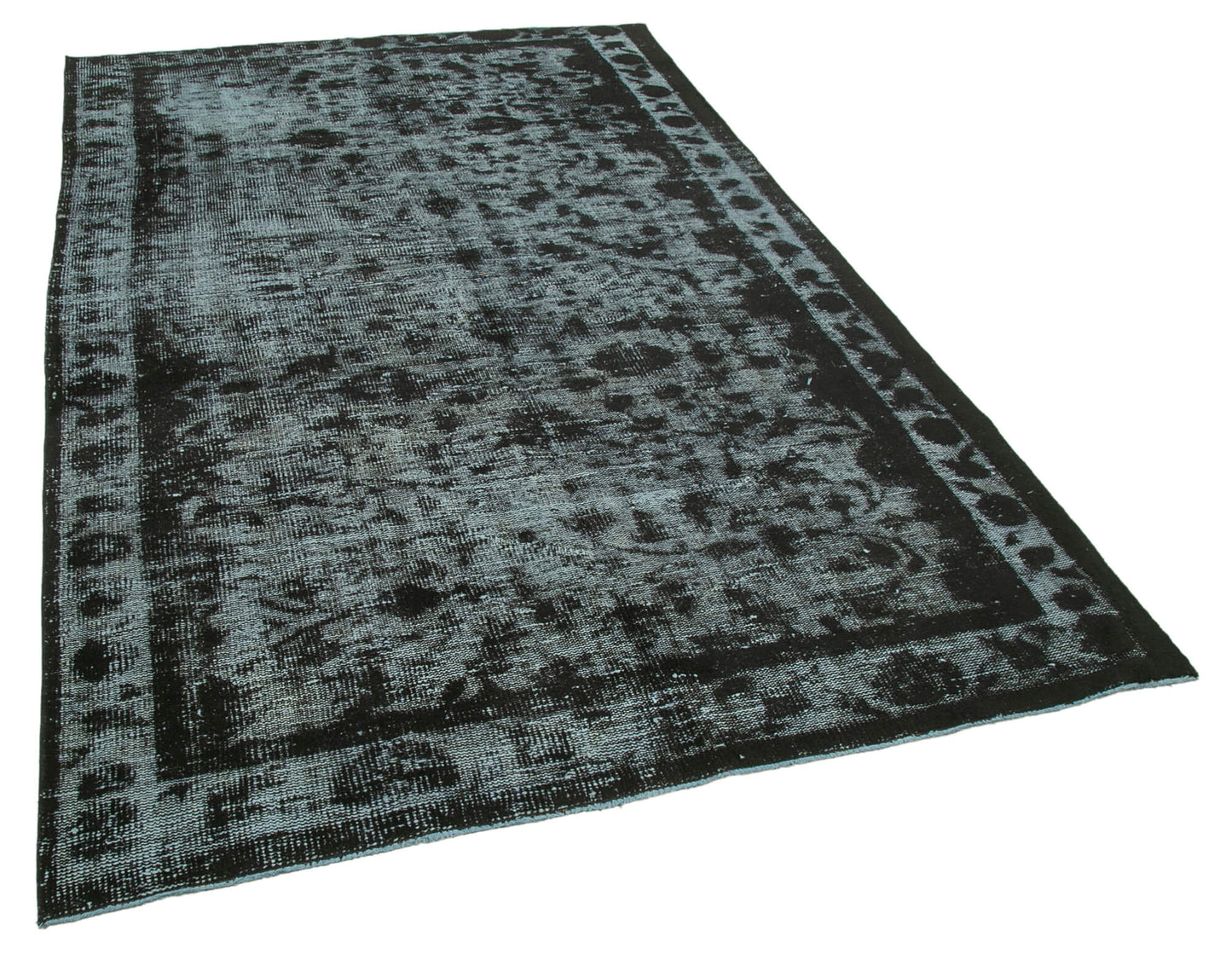 6x9 Black Over Dyed Rug - 25676