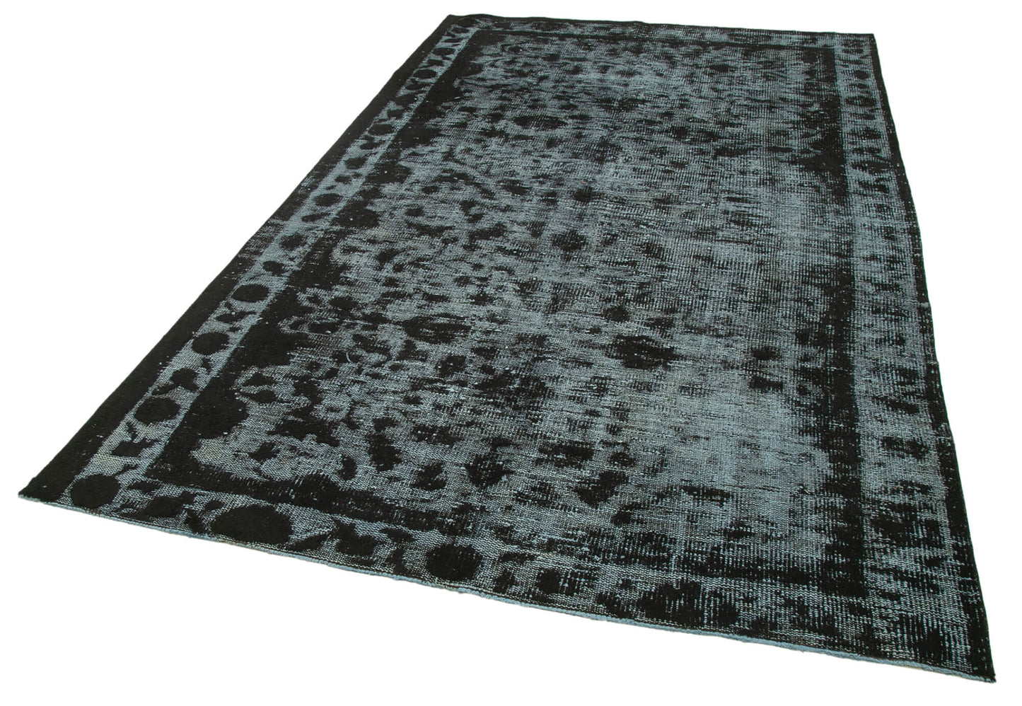 6x9 Black Over Dyed Rug - 25676