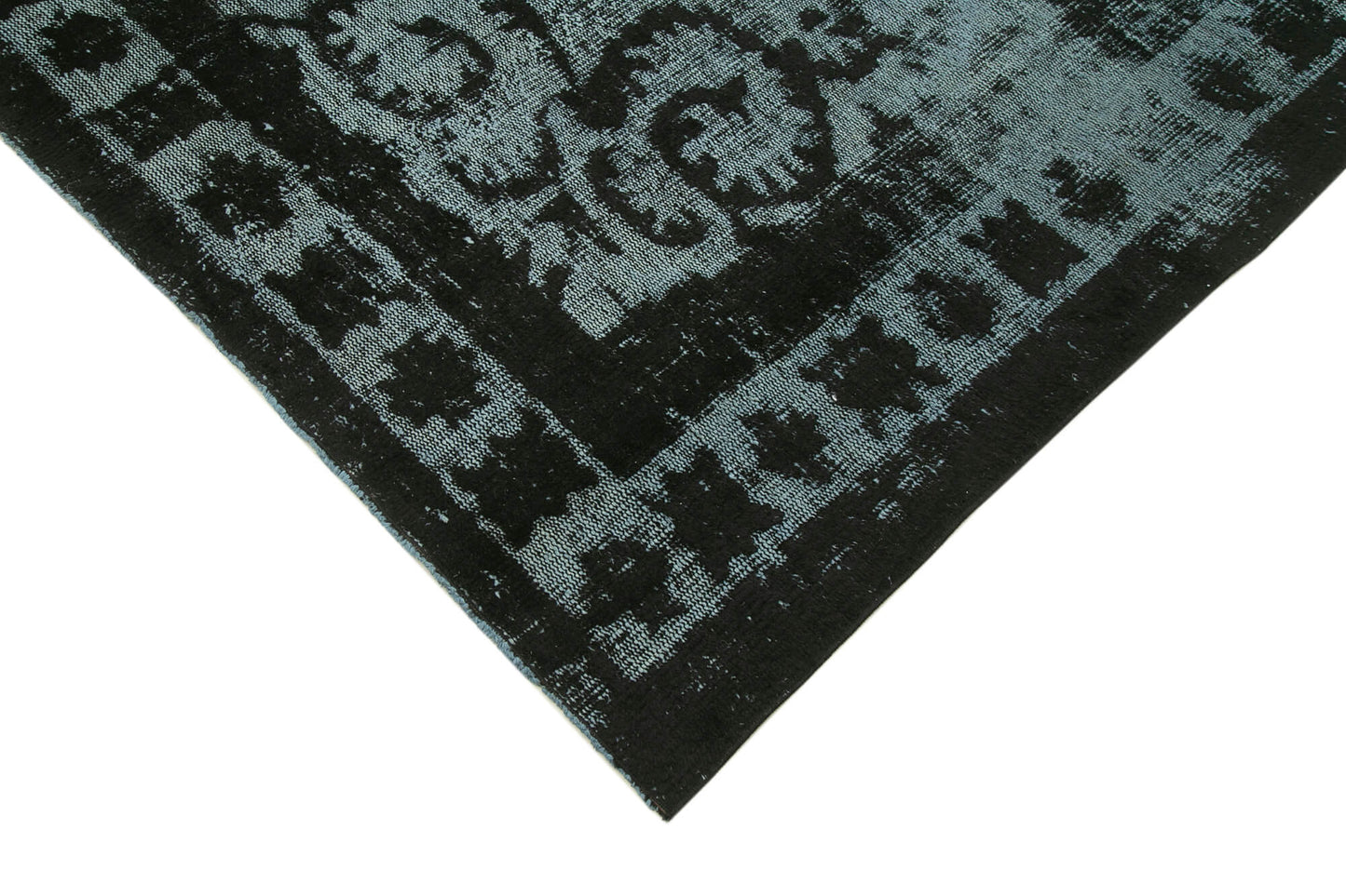 7x10 Black Over Dyed Rug - 25677