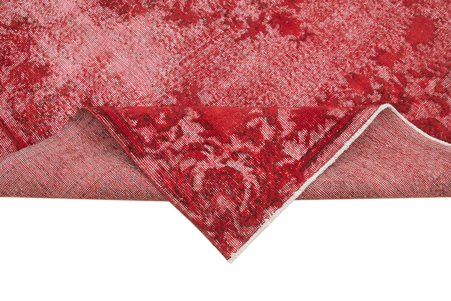 7x10 Red Over Dyed Rug - 25678