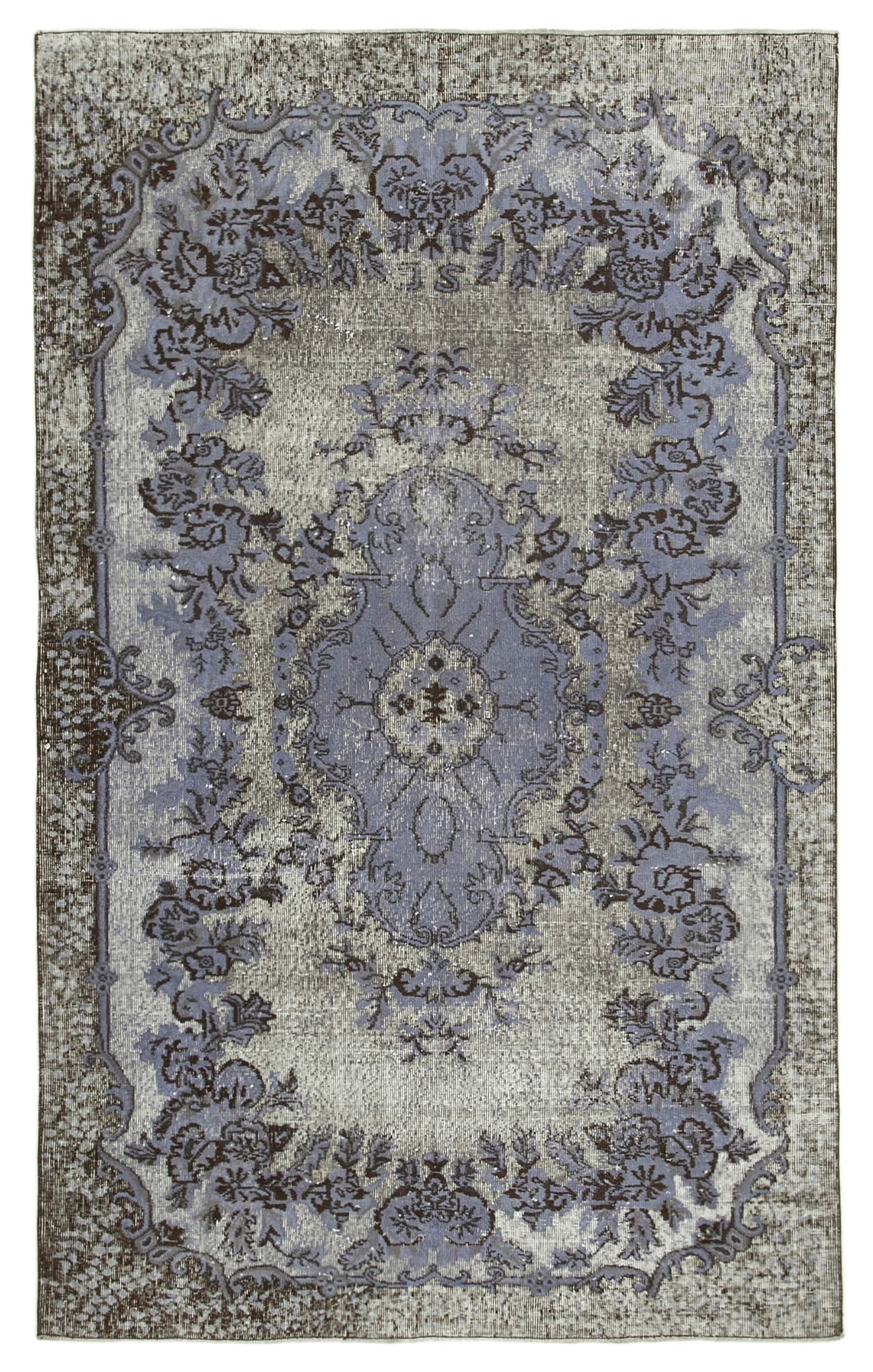 5x9 Grey Over Dyed Rug - 25685
