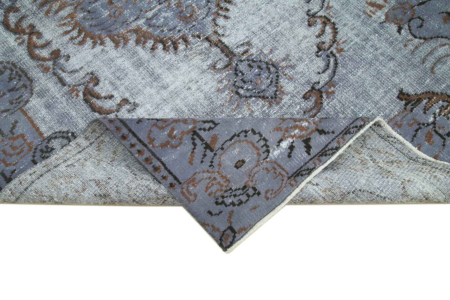 5x9 Blue Over Dyed Rug - 25686