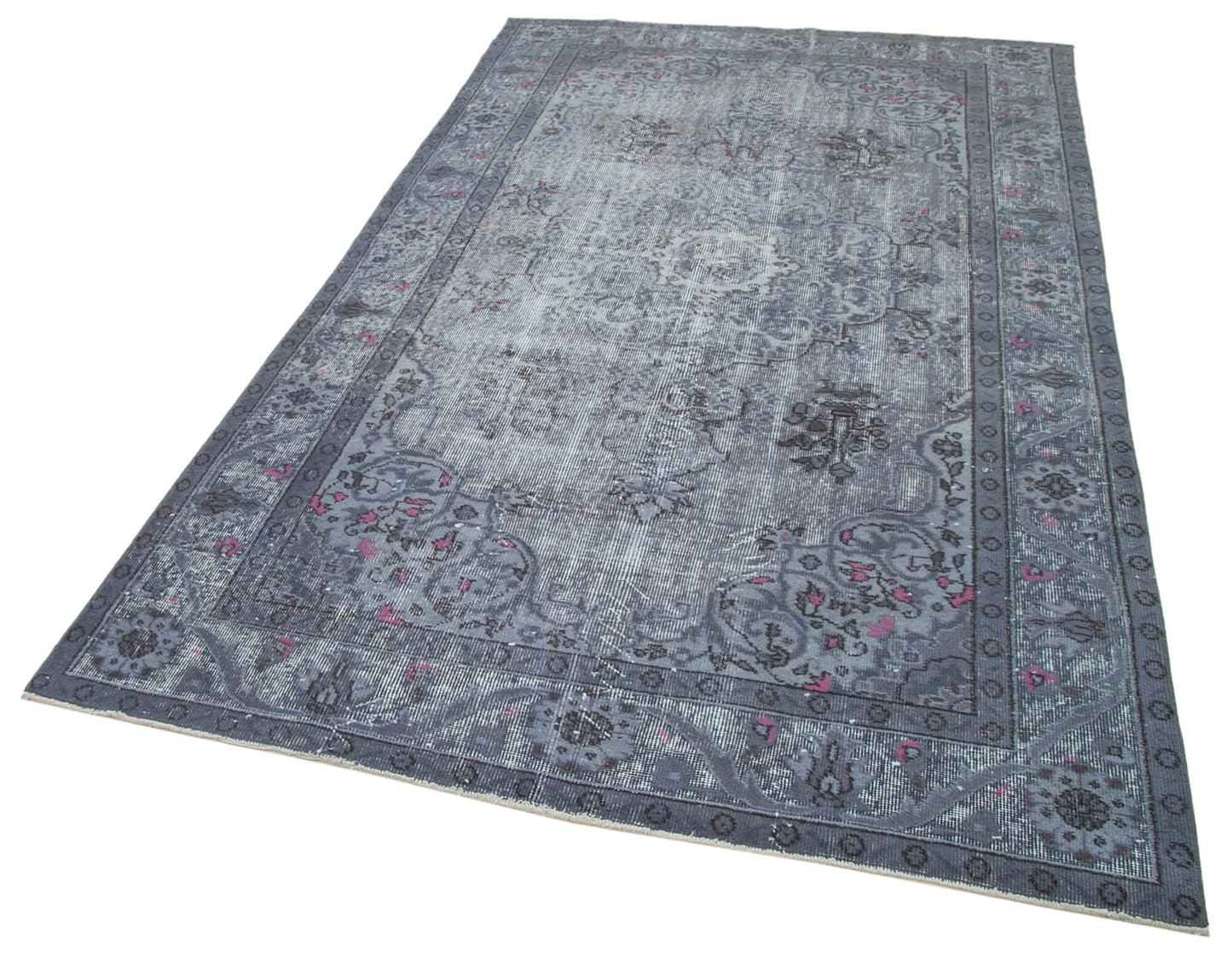 5x9 Grey Over Dyed Rug - 25698