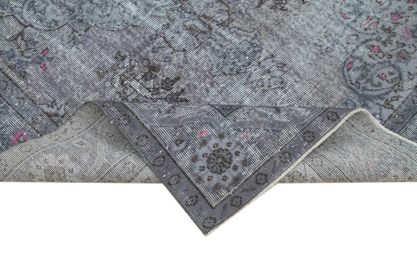 5x9 Grey Over Dyed Rug - 25698