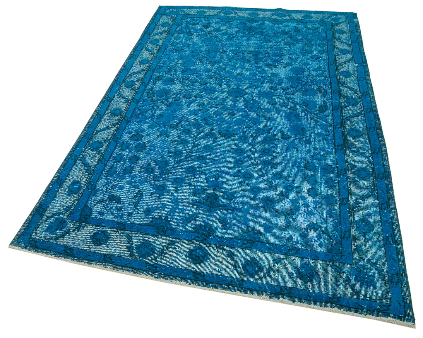 5x8 Turquoise Over Dyed Rug - 25700