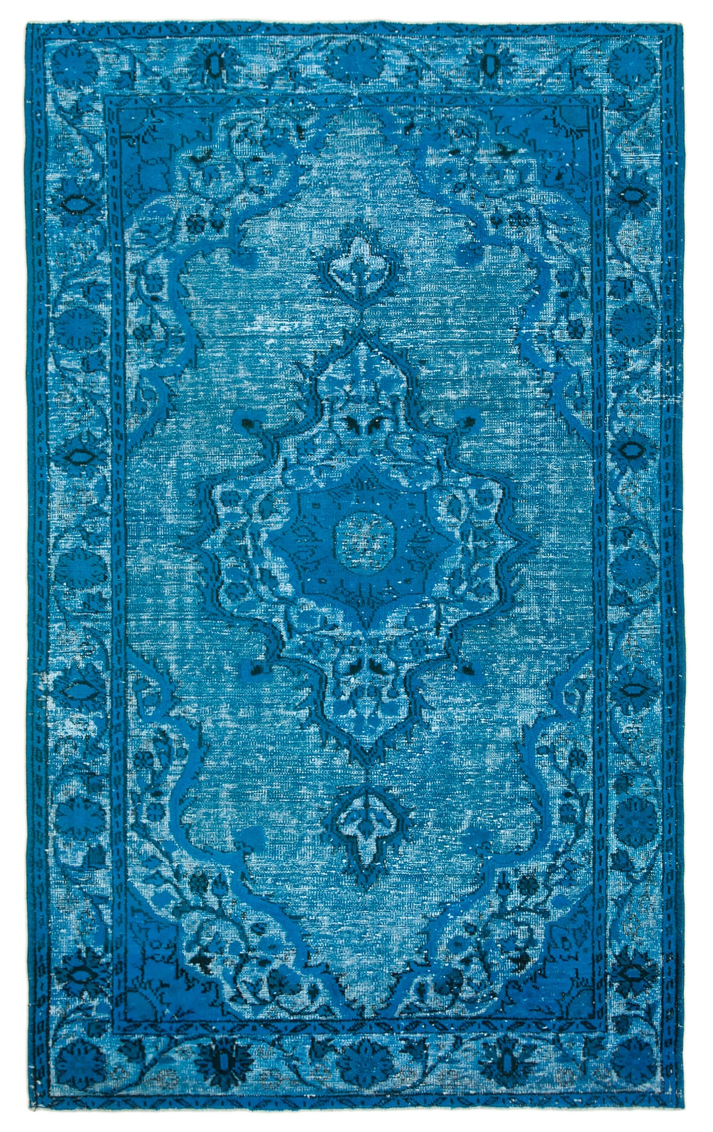6x10 Turquoise Over Dyed Rug - 25705