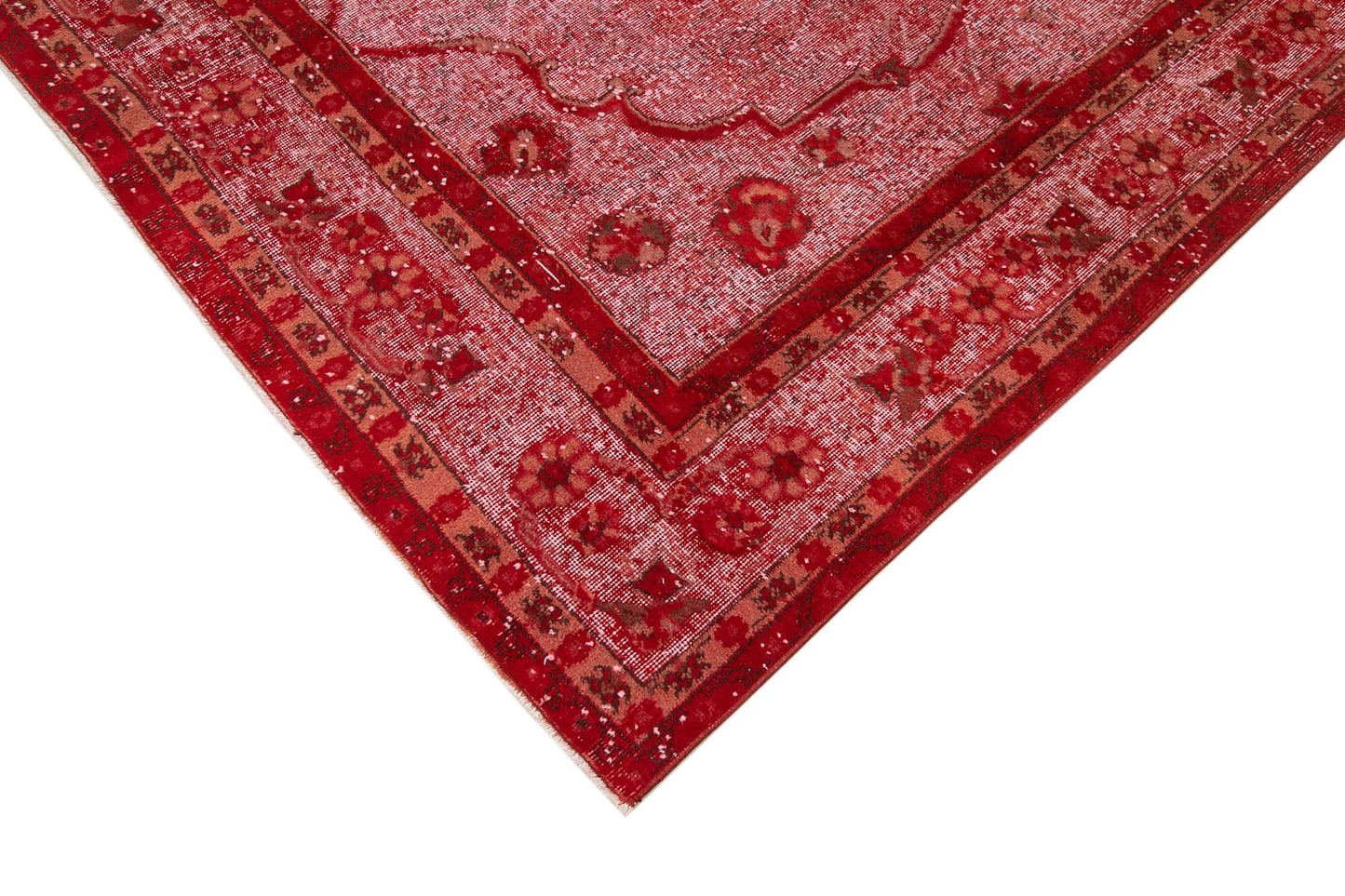 7x11 Red Over Dyed Rug - 25706