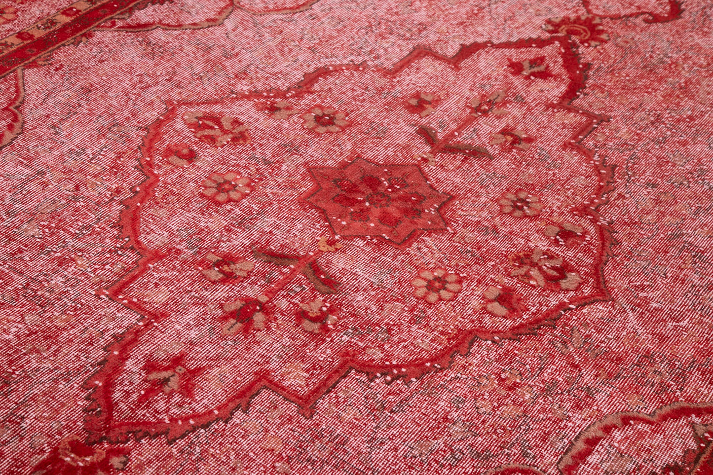 7x11 Red Over Dyed Rug - 25706