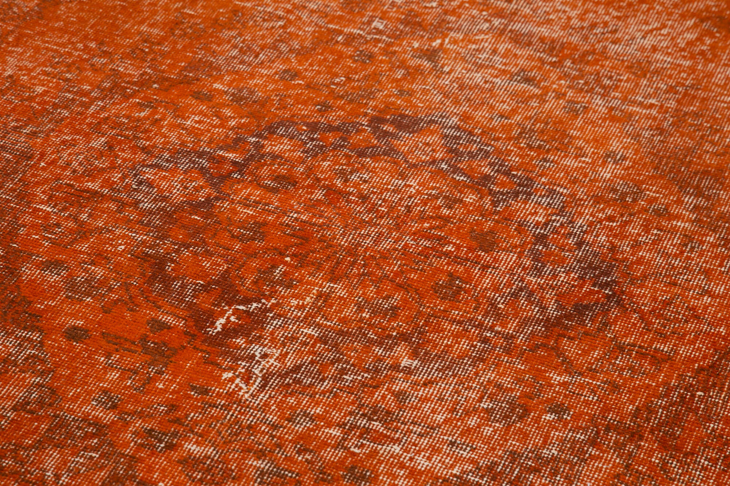 5x12 Orange Turkish Over Dyed Runner Rug - 2571