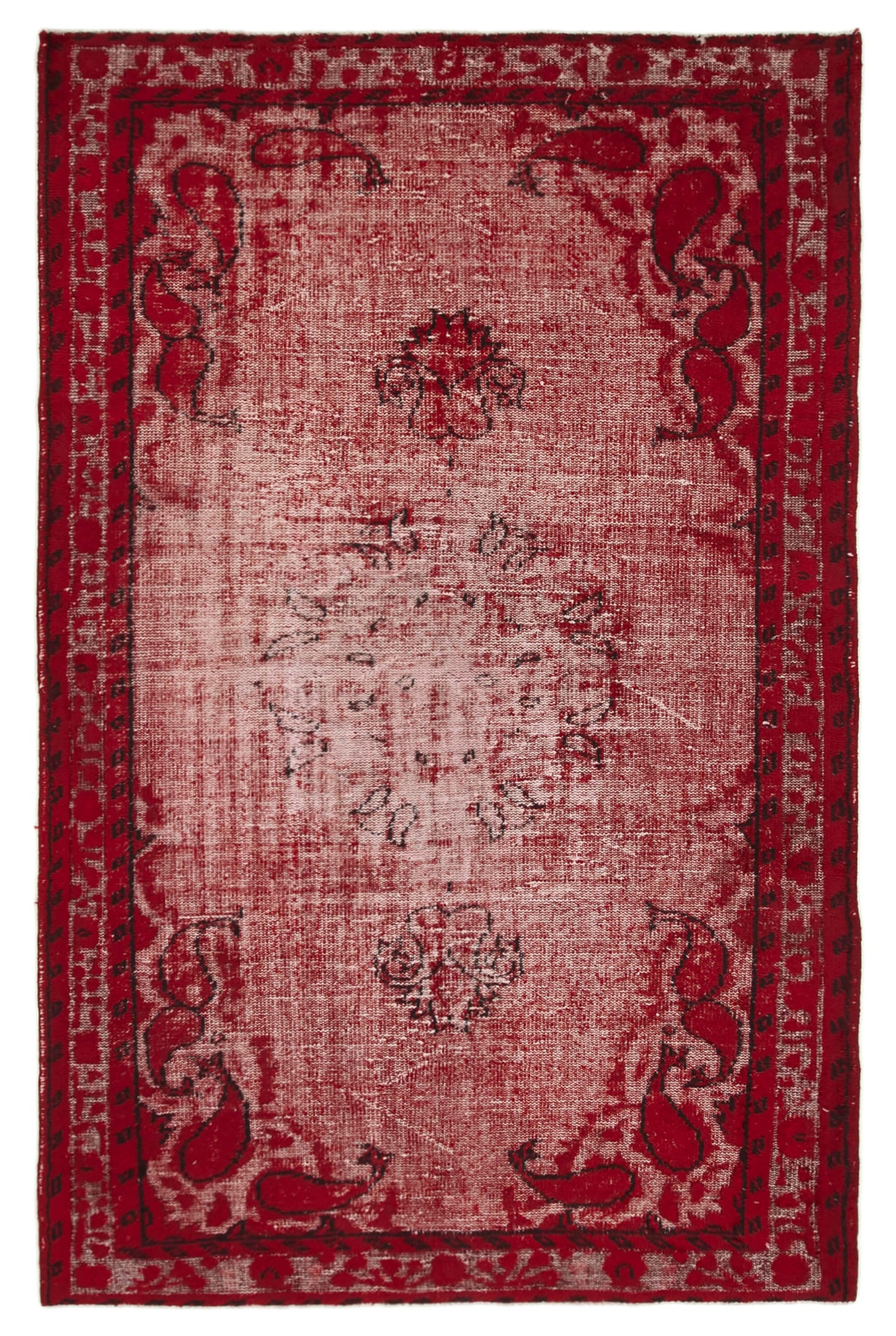 6x9 Red Over Dyed Rug - 25746