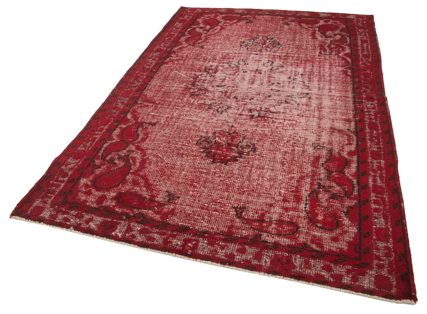 6x9 Red Over Dyed Rug - 25746