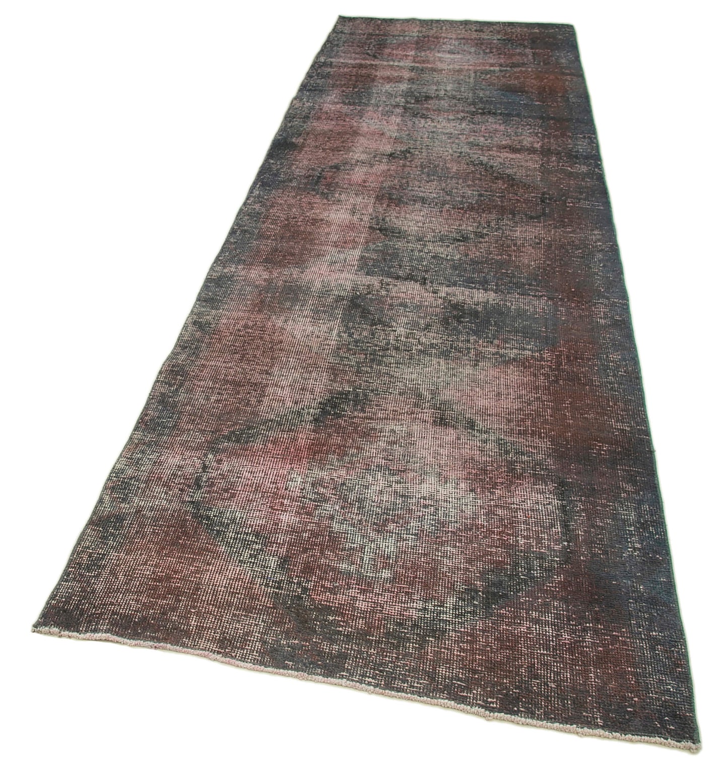 4x12 Grey Turkish Over Dyed Runner Rug - 2587
