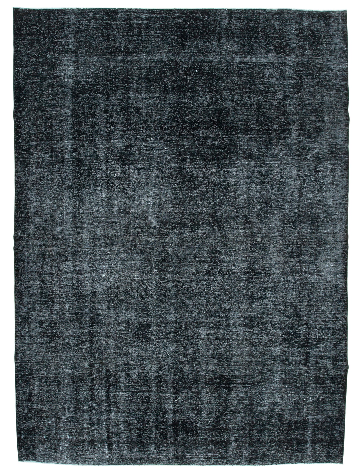 9x13 Black Overdyed Large Area Rug - 26473