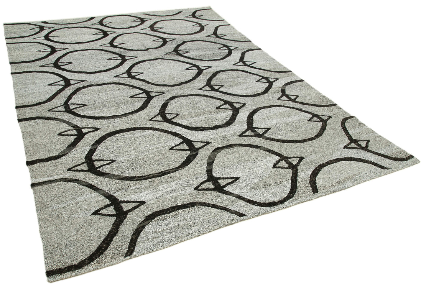 8x11 Grey Contemporary Area Rug - 26621