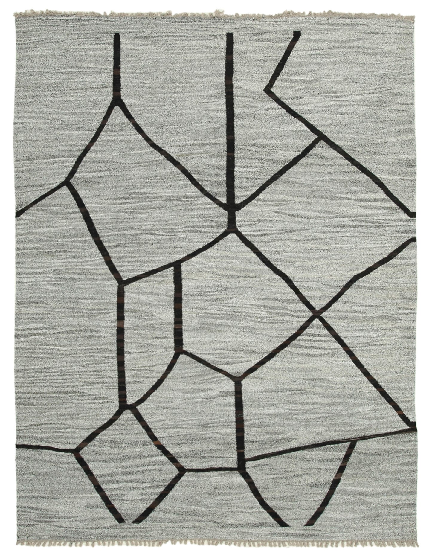 8x11 Grey Contemporary Area Rug - 26627