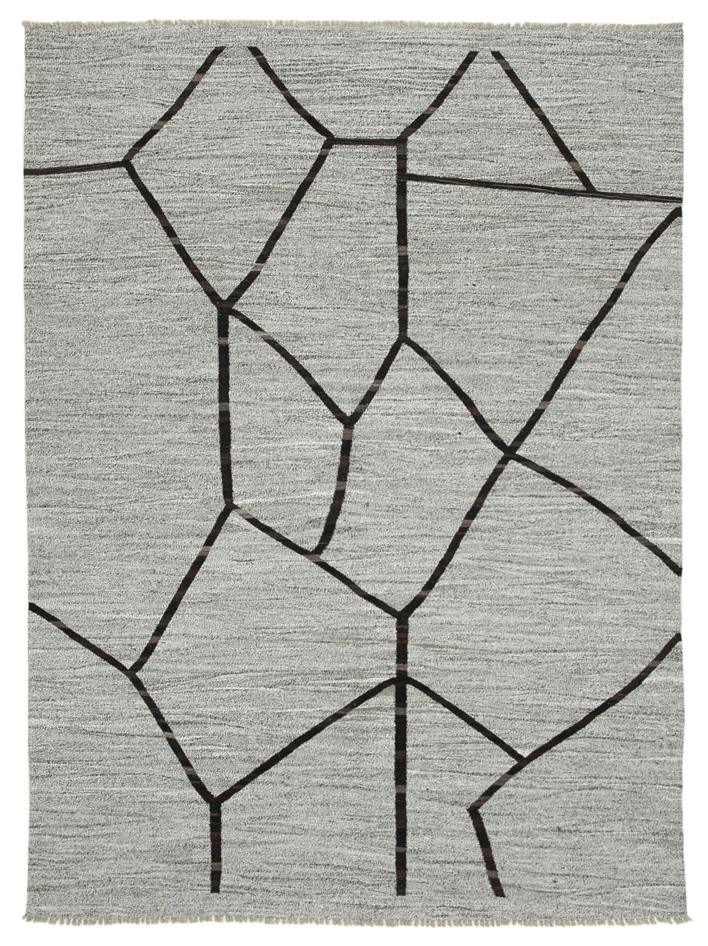 8x11 Grey Contemporary Area Rug - 26628