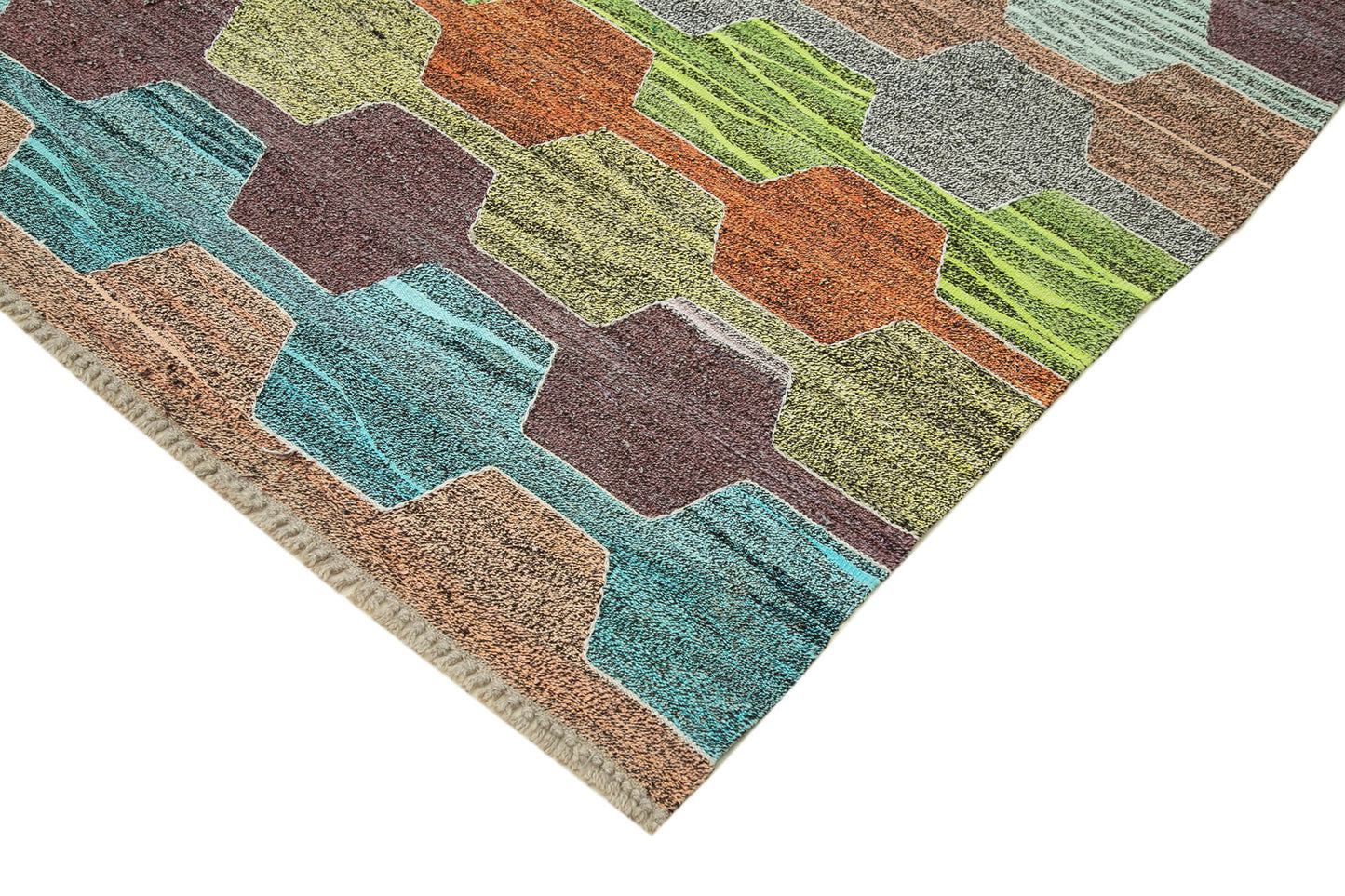 7x10 Multicolor Contemporary Area Rug - 26638