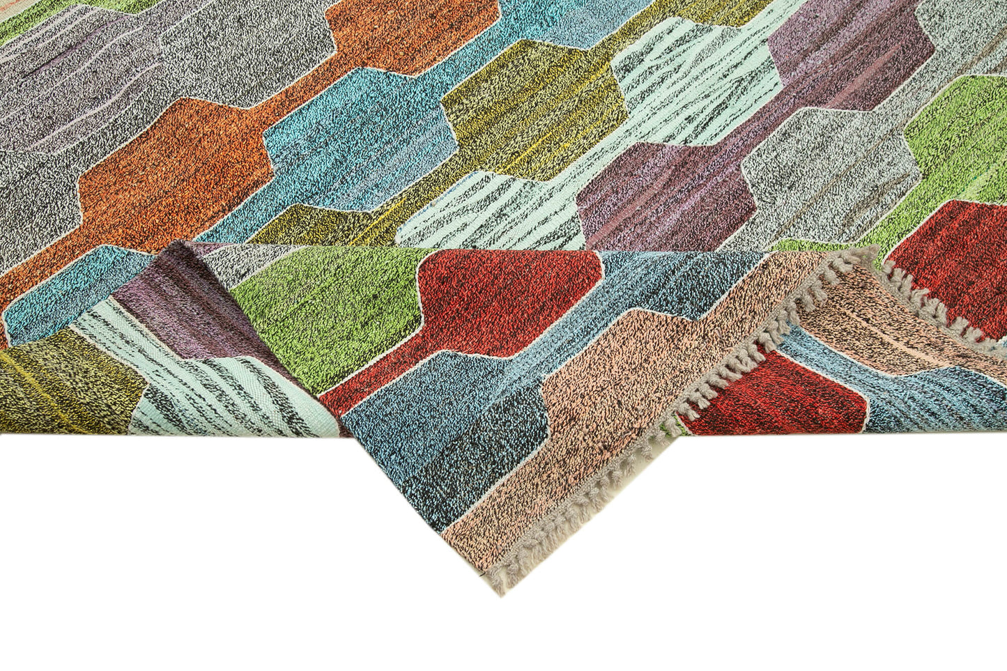 7x10 Multicolor Contemporary Area Rug - 26638