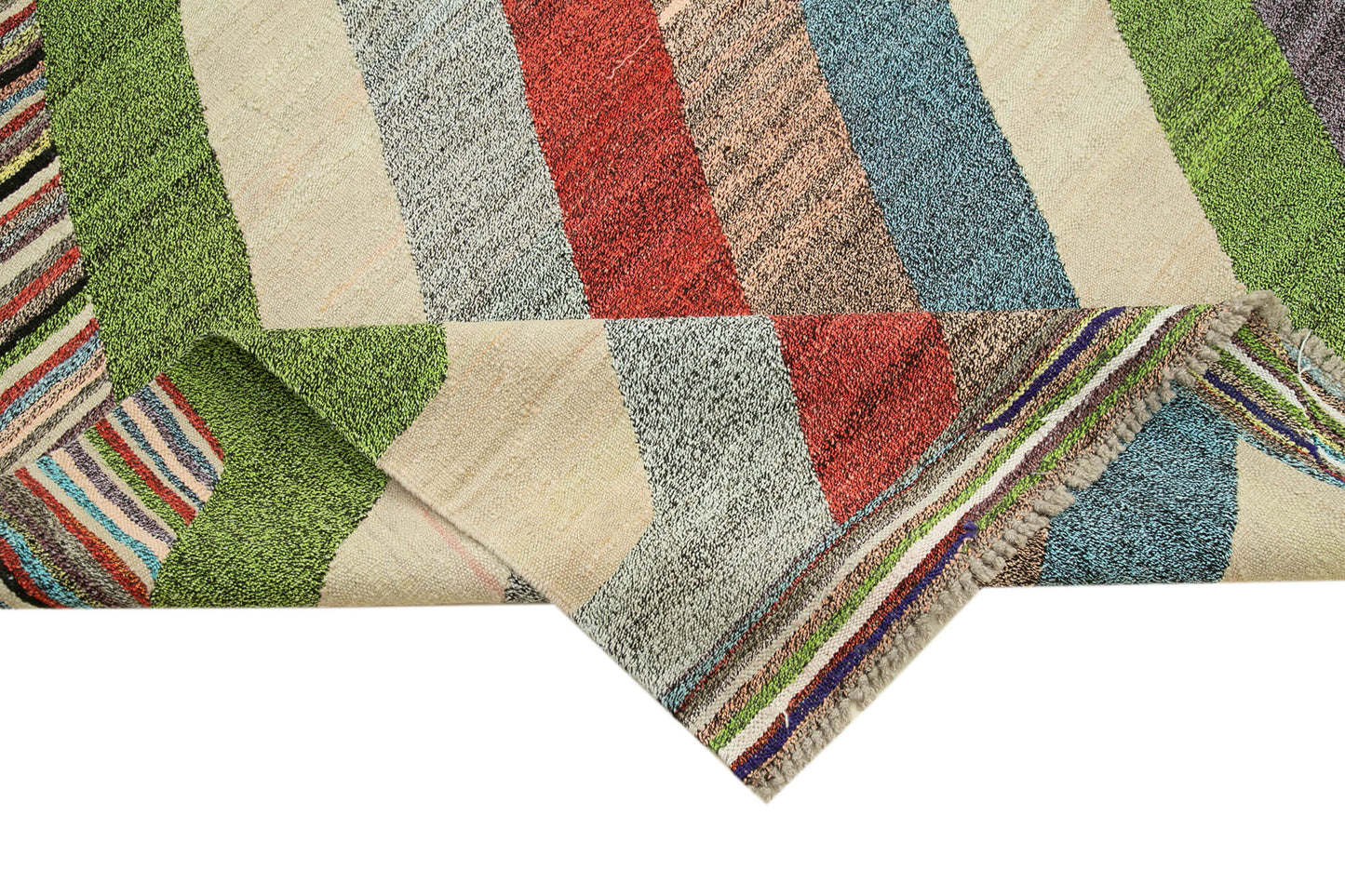 9x11 Multicolor Contemporary Area Rug - 26641
