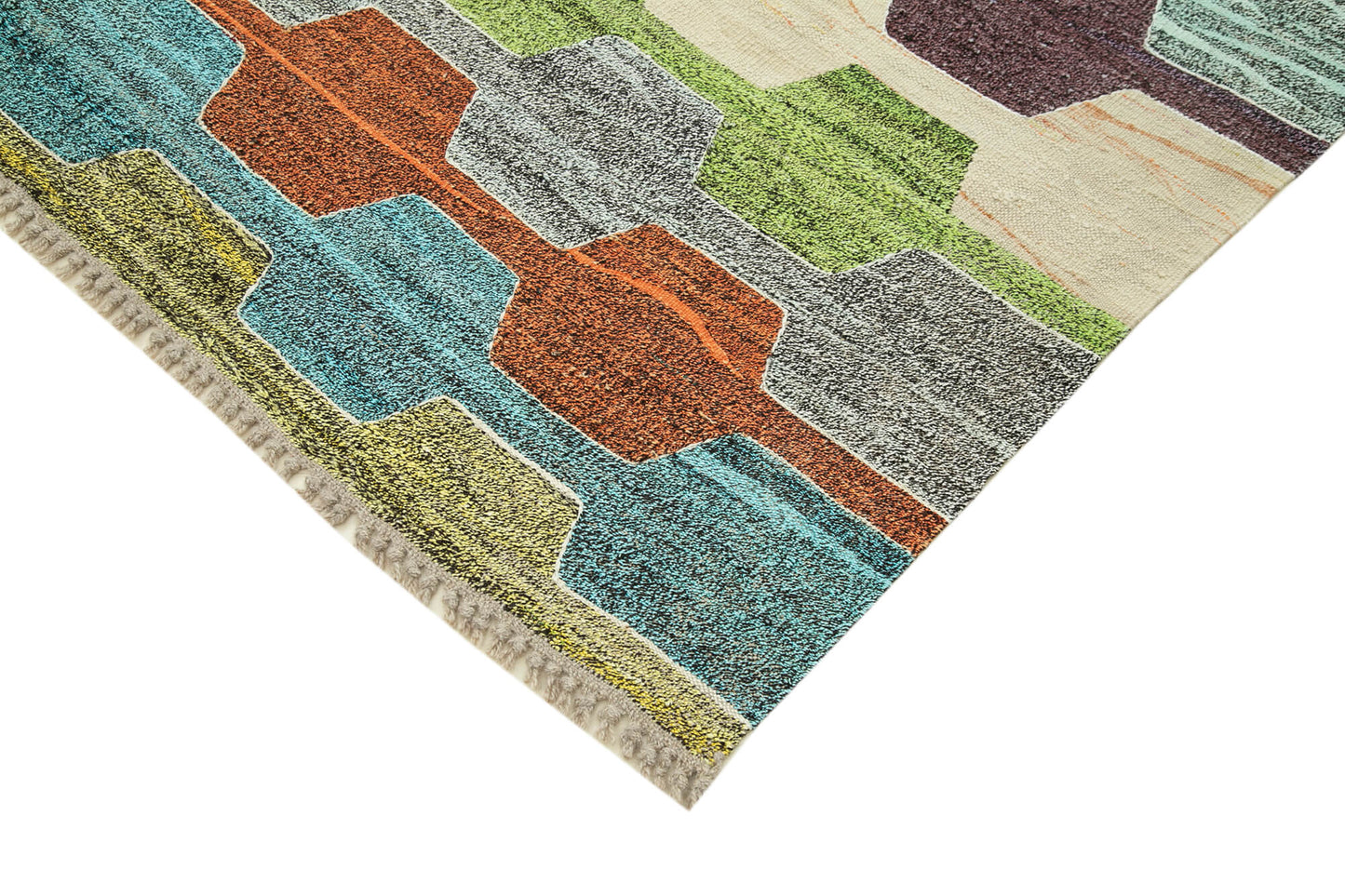 7x10 Multicolor Contemporary Area Rug - 26647