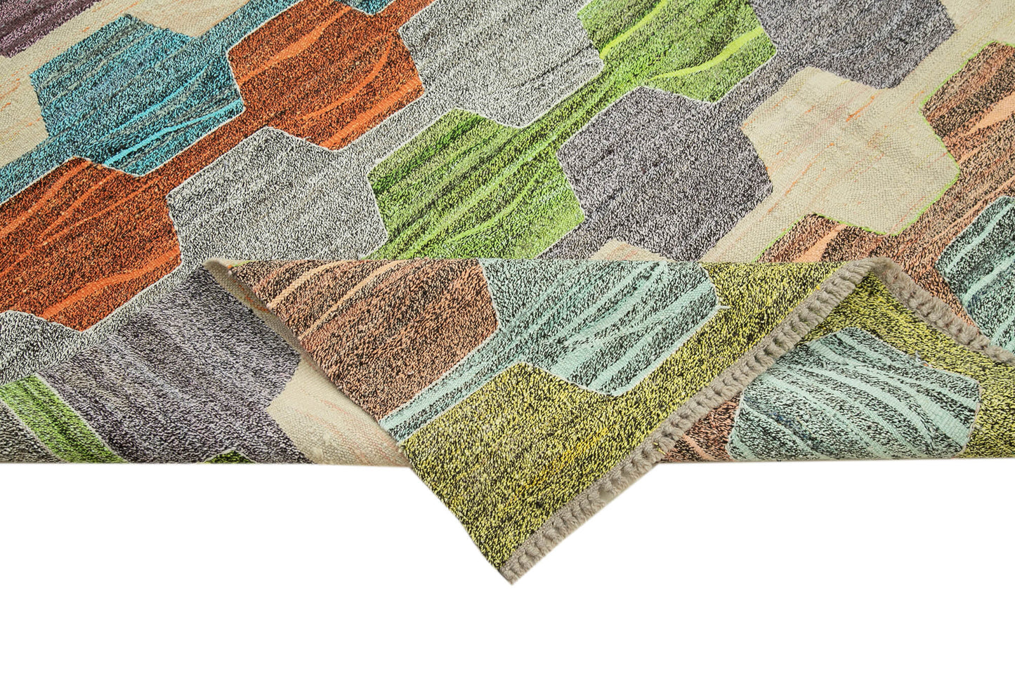 7x10 Multicolor Contemporary Area Rug - 26647