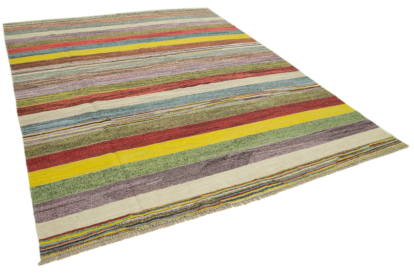 9x11 Multicolor Contemporary Area Rug - 26649