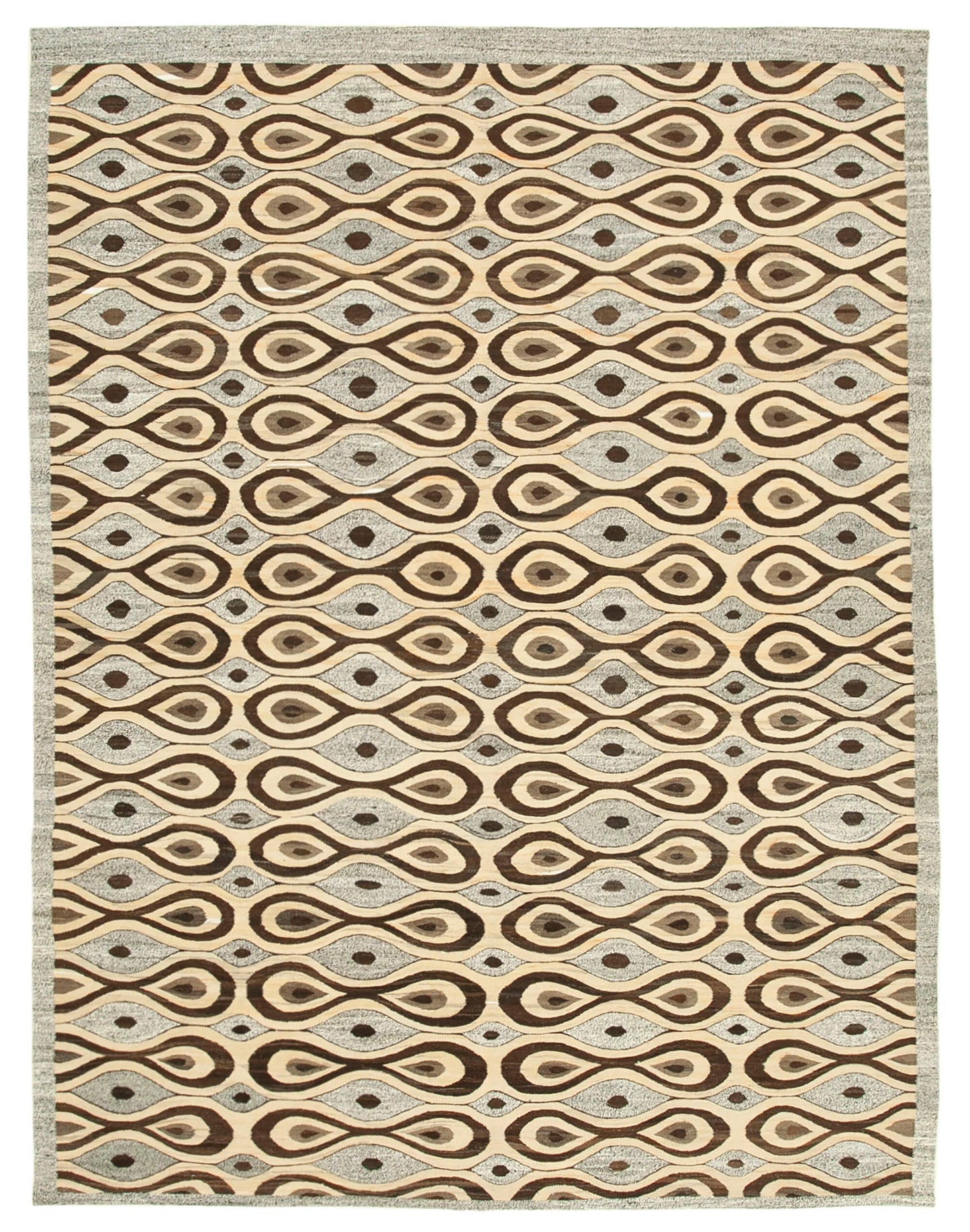 8x11 Grey Contemporary Area Rug - 26865