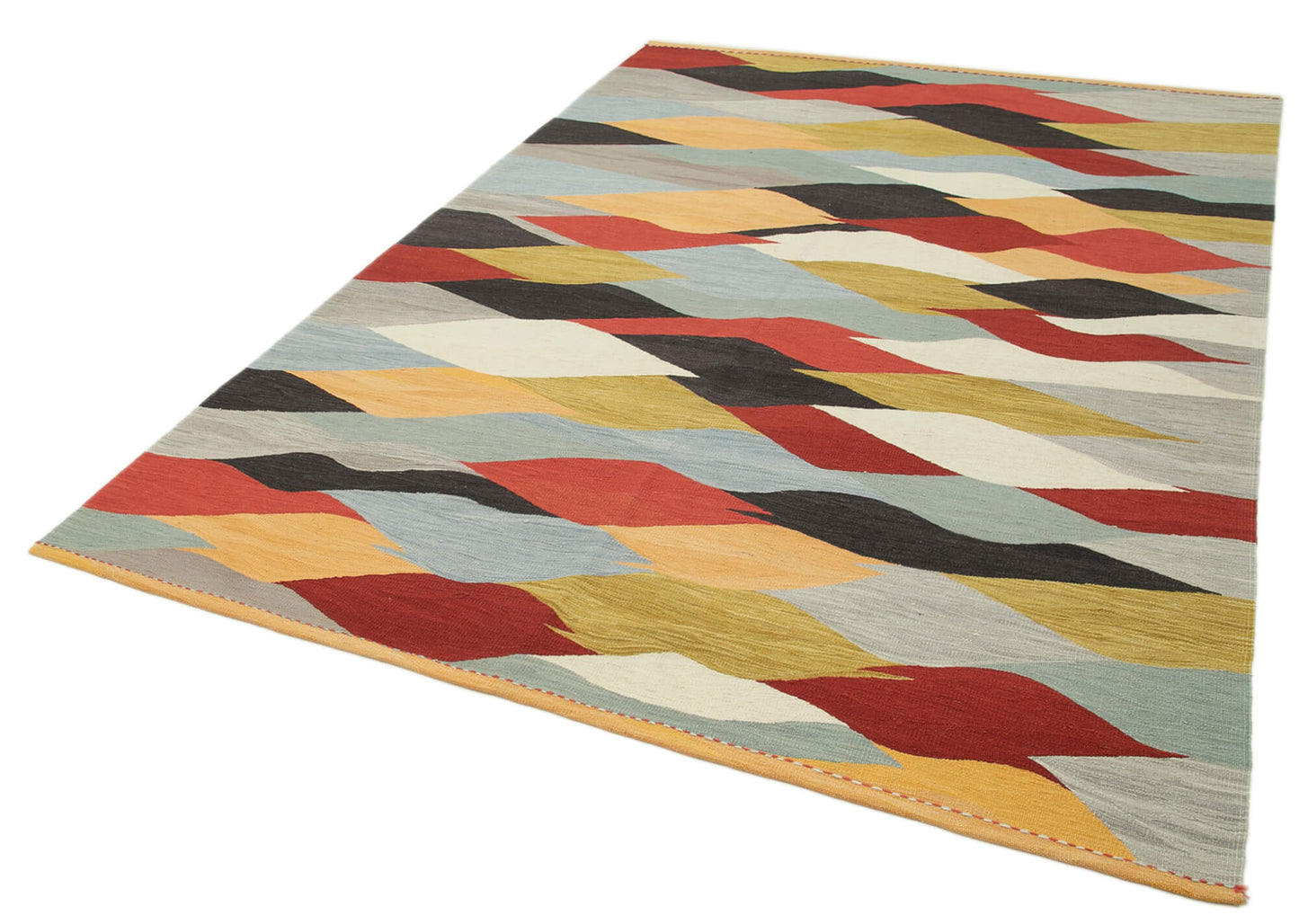 7x10 Multicolor Contemporary Area Rug - 26968